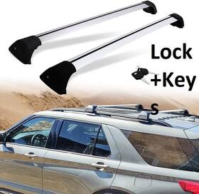 Awbfrdexplr4 Snailify For 2020-2025 Ford Explorer U625 Cross Bars Roof Rack Rail With Lock And Keys 220lb