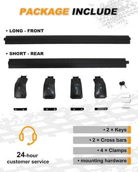 Er-29 Snailyfly Roof Rack Cross Bars Fits Ford Escape 2020-2024 Aluminum Lockable Without Sunroof
