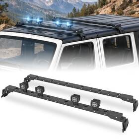Frcr030028456 Soenboo 400lbs Roof Rack Cross Bars For 2007-2025 Wrangler Jk Jl And Gladiator Jt Hardtop