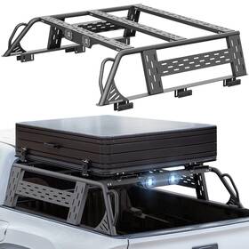 Frtc03028789 Soenboo 13.8 Inch Full-size Overland Bed Racks Cargo Carrier For 05-2025 Tacoma/ 20-2025 Jt