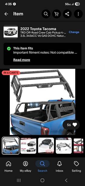 Trtc020028456 Soenboo Full-size Overland Bed Racks Cargo Carrier For 2020-2025 Jt And 2005-2025 Tacoma