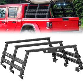 Xrbr050017789 Soenboo For Tacoma/tundra/titan/jt 16.8-25 Inch Adjustable High Bed Racks Truck Cargo Carrier