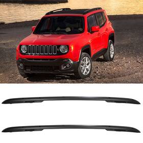 Sdp10689a605s Speedyparts4u Roof Rack Side Rail Set Black For Jeep Renegade 2015-2022 Aluminum Silver