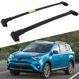 Sdp11754b661e Speedyparts4u For 2016-2019 Toyota Rav4 Roof Rack Cross Bar Luggage Cargo Carrier Set Black