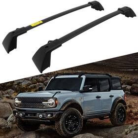 Sdp11757b664e Speedyparts4u For 2021-2022 Ford Bronco Roof Rack Cross Bar Luggage Cargo Carrier Set