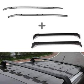 Sdp83351d255q Speedyparts4u For 2017-2019 Mazda Cx-5 Cx5 Top Roof Rack Cross Bars Side Rails Set