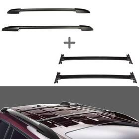 Sdp83352d250q Speedyparts4u For 2008-2013 Toyota Highlander Top Roof Rack Cross Bars And Side Rail Set