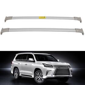 Spd17050b699a Speedyparts4u Roof Rack Cross Bar Set Luggage Cargo Carrier For 2016-2019 Lexus Lx570 Silver