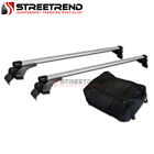 Stdrr69250slfrcrrbagbk Streetrend Universal Square Aluminum Silver Roof Rack Cross Bar Window