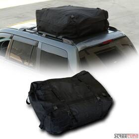 Strrbagbk013 Streetune Black Waterproof Rainproof Roof Top Cargo Rack Carrier Bag Storage With Straps S13