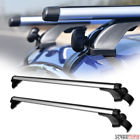 Strr69150slfrc001 Streetune Silver Oval Adjustable Window Frame Roof Rack Rail Cross