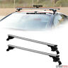 Strr69350slfrc018 Streetune Silver Teardrop Adjustable Window Frame Luggage Roof Rack Tube