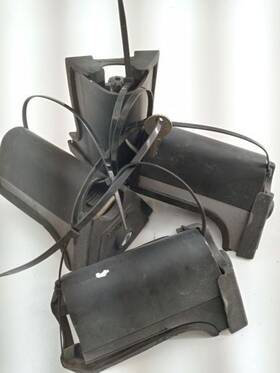 148.su1o05 Subaru 05-09 Outback Legacy Roof Rack Locking Brackets 4 With Key Tested