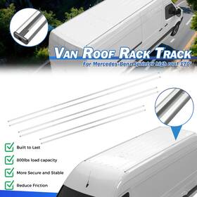 Soc1915 Suvauto Aluminum Track Racks Side Rails Fit For 2007-2025 Sprinter 170 Inch Wb High Roof