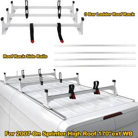 Suvc1916 Suvwinner Cargo Van Roof Ladder Rack Side Rail For Mercedes Sprinter High 170 Inch Ext Wb