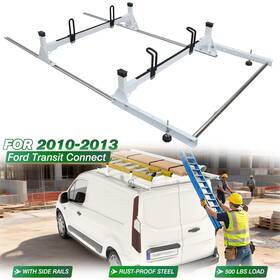 Suvc1936v03 Suvwinner 2crossbars Van Roof Rack With Rear Roller Fit For Ford Transit Connect 2010-2013