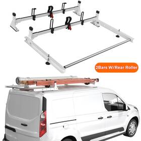 Suvc2011v03 Suvwinner 2 Bars Cargo Van Roof Ladder Rack With Rear Roller For Ford Transit Connect 2014
