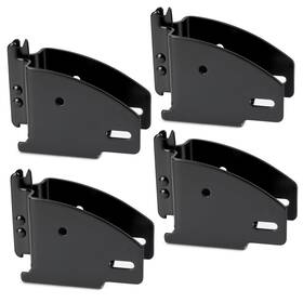 Ve9005-us Tenvone 4 Packs E-track Wood Beam End Socket E Track Accessories Pack Black