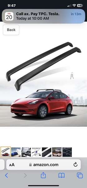C777v01 Tesla Lockable Cross Bar Fits For Model Y 2020-23 Roof Rack Luggage Carrier Bike