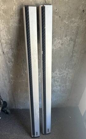 Arb43 Thule 091021314078 - 43 Inch Aeroblade Load Cross Bars Pair Silver And Black