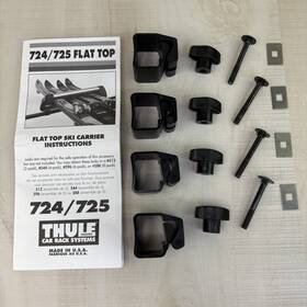 1500050353 Thule 4 X 724/725 Square Bar Clamp-on Roof Ski Rack Mounts With Hardware 853-2156