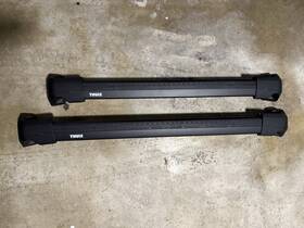 186126 Thule Wingbar Edge Roof Rack Black - Porsche Macan For Flush Rails