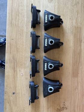 Thule 335938621127 Rapid Tracker Foot Base Hardware For Leer Camper Shell Evo Wingbar Tk 1