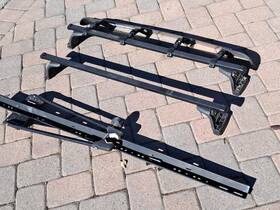 Thule 683828076406 Fix Point Roof Racks Top Cross Bars For Mazda 3 Hatchback 2010-2013 Black 2pcs