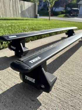 7113b-7105-145009 Thule Genuine Roof Bars Wingbar Evo Vw Golf Mk5 Mk6 3/5door Rack 2004-13