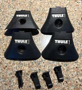 7531481 Thule Set Of Four 4 418 Tracker Lock Hood Covers And Plugs - New
