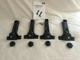 Thule 952000 952 Rain Gutter Tall Foot Set Of 4 With Locks Key