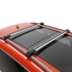 Thunder Carrier 012355784706 For 2024 Subaru Forester Crosstrek Outback Gray Roof Racks Cross Bars Lockable