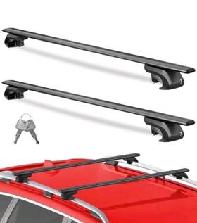 Tf-111-01 Tidefree Universal Roof Rack Cross Bars 52 Inch Heavy Duty 260lbs Adjustable Lockable Suvs