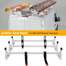 Ti-c1831 Tiewards 3 Bar Ladder Roof Rack For 07-on Sprinter High 144 /170 Wb Family Outing