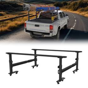 C1918v01 Tixo Adjustable Aluminum Medium Pickup Truck Bed Rack For Tacoma/gladiator With Rail