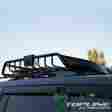 Tlrr-001-bk-frc Topline Autopart Black Roof Rack Basket Car Top Cargo Baggage Carrier Storage W Wind Fairing T05 Steel-cage-wind-fairing-air-deflector-aerodynamic