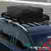 Rr-689b-50-bk-frc Tlrr-072-bk-frc Rr-bag-bk Topline Autopart 49 Blk Square Type Roof Rail Rack Cross Bar Kit Cargo Carrier Luggage Basket T5