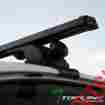 Tlrr-690m-50-bk-frc Topline Autopart 50 Black Aluminum Window Frame Roof Rail Rack Cross Bars Cargo Carrier Kit T2