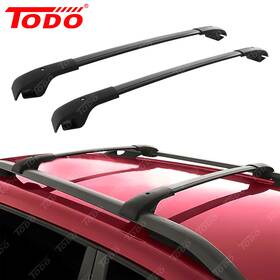 Hdjp-zyg14-062 Todo Fits Jeep Cherokee 2014-2020 Roof Rack Cross Bars Aluminum Black 2pcs