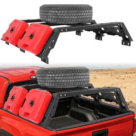 Tmy.f105 Tokmowin 800 Lbs Steel High Bed Rack Truck Luggage Carrier For 2005-2023 Toyota Tacoma