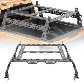 Tmy.h006 Tokmowin Adjustable Black Pick-up Truck Trunk High Bed Rack Cargo Carrier With 2 Led Lights