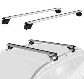 800-066 Tooenjoy 47 Inch Pro Roof Rack Cross Bars Rail Luggage Carrier 198lbs Capacity Silver