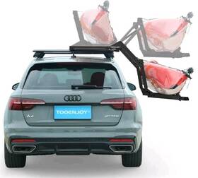 800-167-se Tooenjoy 20.7ftfth Universal Lift Assist Roof Rack Suv Kayak Bike Carrier-silver