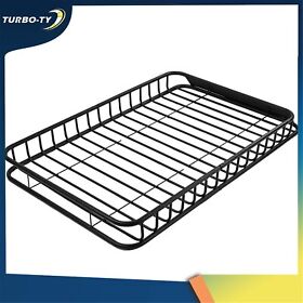 704225 Top Luggage Basket Holder Carrier 64inch Roof Rack Cargo Suv With Extension Travel