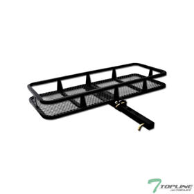 Th-fb2-49-tl Topline 50inch Mesh Foldable Trailer Hitch Cargo Carrier Basket For Mercury Black