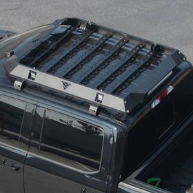 Rr-105-f15015-tb-jz-b-tl Topline Autopart 746756415902 For 2015-2023 F150/2017 F250 Crew Ar-m Modular Steel Roof Basket - Blk