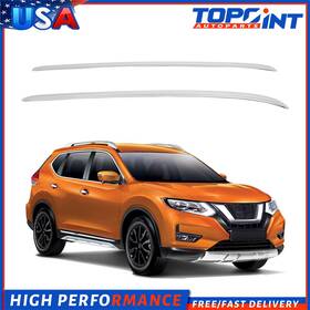 Ae131ng164p Topoint Roof Side Rail Fits 22-23 Nissan X-trail Rack Set Silver Luggage Carrier