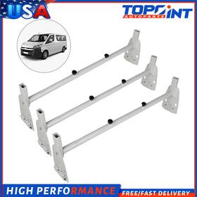 Ap109905101l Topoint Adjustable Scalable 750lb 3 Bar Van Ladder Rack Cargo Carrier For Ford Chevy