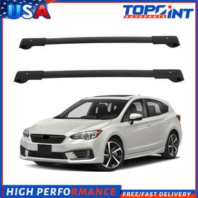 E13115cp170s Topoint For 18-21 Subaru Crosstrek 2017-2020 Impreza Roof Rack Cross Bar Black Aluminum
