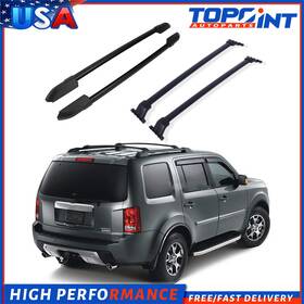 Topoint Le83812401le For 2009-2015 Honda Pilot Roof Cross Bar Side Rail Luggage Cargo Rack Set